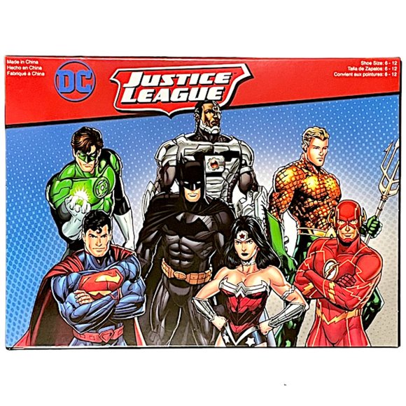 🆕 4 PAIRS SOCKS BOX SET ~ BATMAN + WONDER WOMAN + THE FLASH + SUPERMAN - Picture 3 of 8